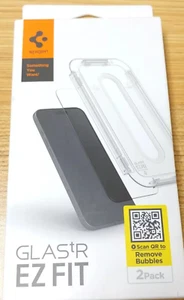 Spigen iPhone 16 / 15 Capteur écran Protecteur GLAS.tR EZ Fit Pack de 2 AGL06903 - Photo 1 sur 4