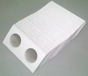 1000 pièces de 2 x 2 demi-dollars retournements carton mylar argent Franklin JFK 50 cents vrac - Photo 1 sur 1