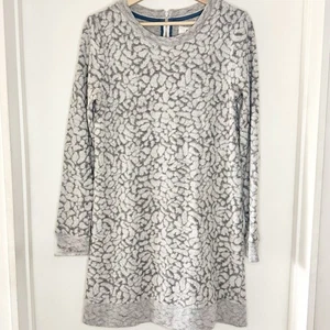 LOU & GREY Vestito Maglione Tessuto Peluche Stampa Leopardata Donna MED Cozy Active - Foto 1 di 6