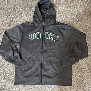 North Dakota Fighting Sioux Hoodie Sweatshirt Herren Medium NCAA Hockey Full Zip - Bild 1 von 9