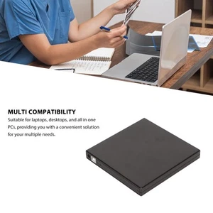External DVD Drive USB 2.0 Fast And Stable Slim Portable CD DVD ROM Rewriter FY - Afbeelding 1 van 24