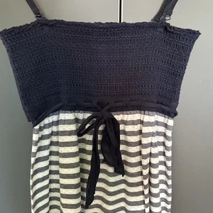 s.Oliver Kleid Sommer Strand Marine Kleid Gr.40 Blau Weiß Gestreift Träger Kleid - Bild 1 von 6