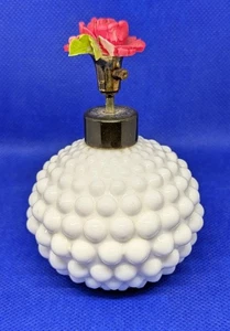 Irice Vintage Japan Made Hobnail Weiß Zerstäuber 3,75" Groß Parfüm Flasche - Bild 1 von 4
