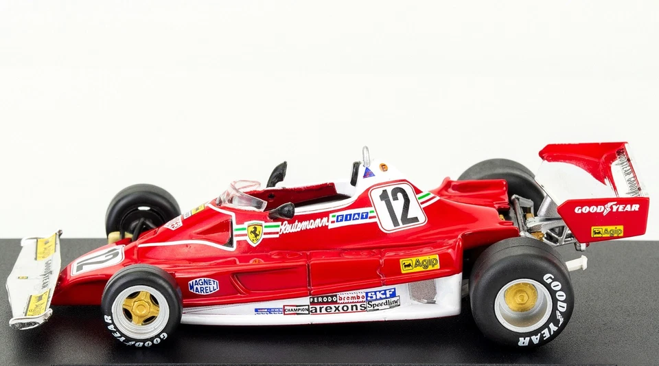 Ferrari 312 T2 Carlos Reutemann #12 1977 Scala 1:43 Model Formula1 BLISTER NUOVO - Immagine 1 di 4