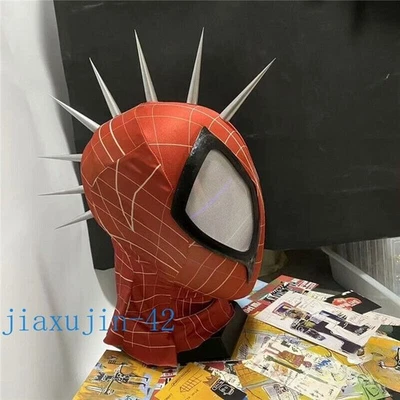 Punk Spider-Man Across the Spider-Verse Full Helmet Cool Cosplay Mask Accessory - Image 1 of 4