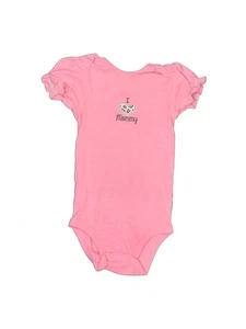 Child of Mine by Carter's Girls Pink Short Sleeve Bodysuit 6-12 Months - Picture 1 of 2