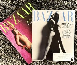 Harper’s Bazaar Magazine Bundle - Rihanna + Zoe Saldana Covers - March/Feb 2025 - Picture 1 of 5