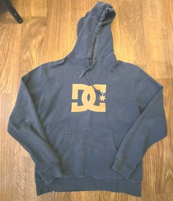 ​DC Shoes Co Pullover Sudadera con Capucha Azul Marino Logo Gráfico Para Hombre Pequeño Patín Ropa de Calle Foto 1 de 4