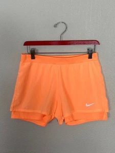 Nike Dri-Fit Athletic Running Shorts Size XL ORANGE Teens - Picture 1 of 9