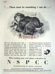 'N.S.P.C.C.' Appeal Fund Advert #3 - Small 1952 Print Ephemera - Picture 1 of 1