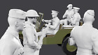 II wojna światowa Monty - jeńcy wojenni - Normandia - zestaw 10 figurek