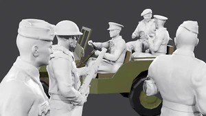 WWII Monty - POWs - Normandy - 10 Figure Set - Picture 1 of 7