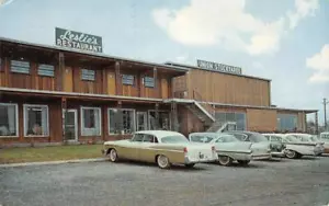 Postal 1965 de McAlester, Oklahoma LESLIE'S RESTAURANT Union Stock Yard Roadside - Imagen 1 de 2