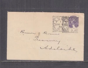SOUTH AUSTRALIA, MANNUM squared circle, 1909 cover, 2d. (damaged) to Adelaide. - Picture 1 of 1