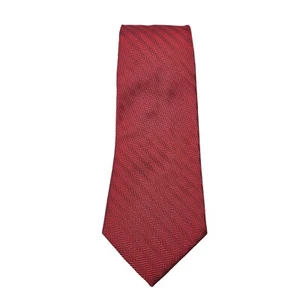 Robert Talbott handgenähte Seiden-Krawatte rot Herringbone-Muster für Herren 58" neu mit Etikett NEU - Bild 1 von 7