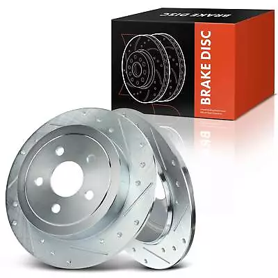 Rotores de freio traseiros perfurados para Chrysler Cirrus PT Cruiser Sebring Dodge Plymouth - Imagem 1 de 4