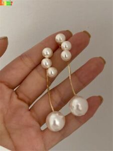 Acrylic Pearl Geometric Earrings - Stainless Steel Women Jewelry Gifts Earrings