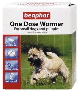 Beaphar un dose VERMIFUGE POUR LES PETITS CHIEN 3 comprimés - Picture 1 of 1