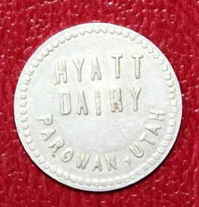 Lácteos Parowan Utah Hyatt buenos para un galón de leche P ficha de aluminio 25 mm - Imagen 1 de 2