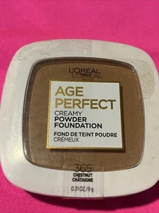 L’Oral Paris Age Perfect Creamy Powder Foundation Compact, 365 Chestnutt, B40 - Picture 1 of 2