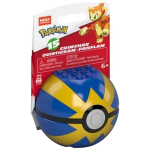 Mega Bloks Pokémon Mega Construx Serie 15 Chimchar Pokeball HDW79 - Imagen 1 de 5