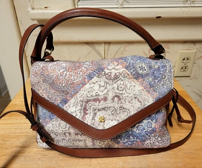 Lucky Brand 复古布贴 Love 斜挎包单肩包印花复古拼布 — 第 1/4 张图片