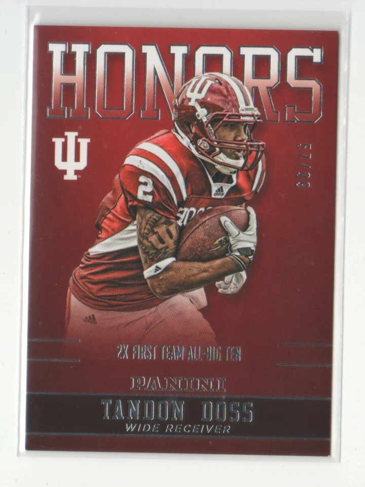 2016 Panini Collegiate Indiana Honors Silver Tandon Doss 57/99 - Flat S/H - Image 1 of 1