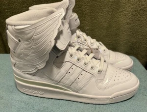 Adidas Forum Hi Wings 4,0 x Jeremy Scott opale bianco IE6861 USA taglia 8,5 - Foto 1 di 5