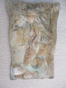 VTG CONCRETE/CEMENT VERY DETAILED MERMAID - Picture 1 of 4