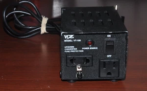 VCT VT-100 Step Up/Down Voltage Transformer Converter Euro Type F Plug Input - Picture 1 of 4