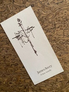 Folleto de 4 páginas de James Avery A Few Words 1995 - Imagen 1 de 3