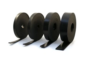 Rubber Strip 5mm Thick x 5m Long: Black General Purpose Solid Rubber - Picture 1 of 9