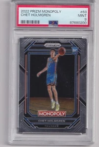 2022-23 Prizm Monopoly Chet Holmgren #63 PSA 9 Mint - Bild 1 von 2