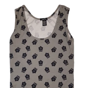 Rue 21 Womens Size Small Tank Top Gray Owl Top Sleeveless Runs Small - Picture 1 of 9