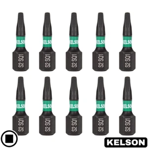 SQ1 25mm #1 Vierkant Schlagschrauber Bits magnetisch 1/4" Universal KELSON - Bild 1 von 12