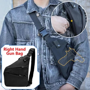 Concealed Carry Pistol Gun Bag Tactical Sling Bag Chest Shoulder Chest Gun Bag - Picture 1 of 12