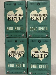 Kettle & Fire Coconut Curry & Lime Bone Broth - Gluten Free - 16.9oz (Pack of 4) - Picture 1 of 1