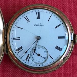 Lady’s 1884 American Waltham Watch Co. pocket watch, Working, gold filled case - Picture 1 of 7