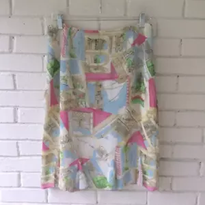 Falda Harold’s Talla 10 Dobladillo Flutter Para Mujer Escenas de París Cintura 30" ¡Envío Gratis! - Imagen 1 de 4