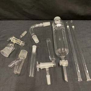 Pyrex 6381 500ml 40-60 Chromatography Column 24/40 Angle 7544 46 Vacuum Stopcock - Picture 1 of 24
