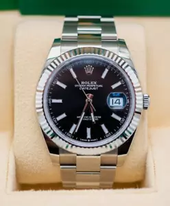 Rolex Datejust 41 Black Dial 126334 – 2024 Pristine Complete Set - Picture 1 of 5