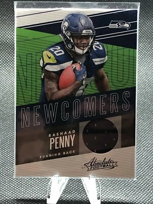 2018 Panini Absolute Newcomers Rashaad Penny #NC-RP Rookie - Image 1 of 2