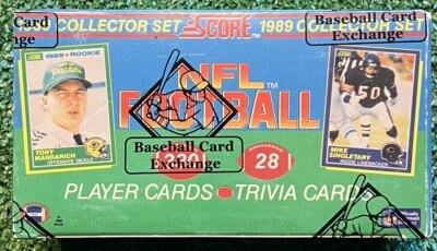 1989 Score Football Factory Set BBCE Wrapped Barry Sanders Troy Aikman Deion RC - Image 1 of 3