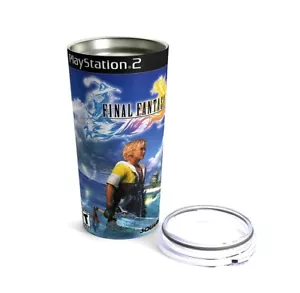 Final Fantasy X PS2 Tumbler Cup Stainless Steel 20 Oz New - Picture 1 of 2