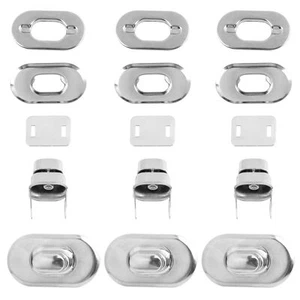 6er Pack Drehverschluss Essenstasche Geldbeutelverschluss Drehverschluss für Handtasche - Bild 1 von 6