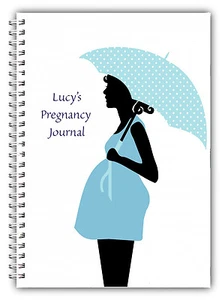 A5 PERSONALISIERTES BABY JUNGE MÄDCHEN NEU MAMA SCHWANGERSCHAFTSTAGEBUCH JOURNAL GESCHENK 01 - Bild 1 von 4