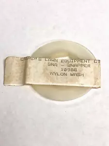 SNAPPER PART# 10988, REPLACEMENT NYLON TRANSMISSION WASHER-OEM - Picture 1 of 4