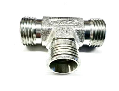 Hydraulikverschraubungen T 12-L Hydraulik Verschraubung T-Stück M 18x1,5 12 L AG - Bild 1 von 4