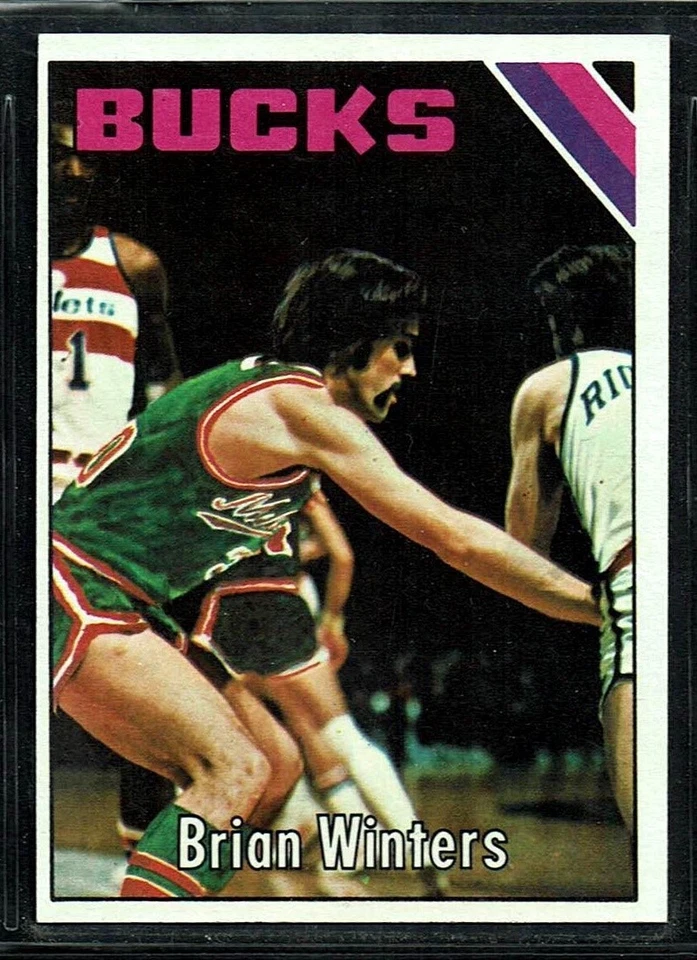 1974-75 TOPPS BASKETBALL MILWAUKEE BUCKS BRIAN WINTERS ROOKIE CARD RC #143 EX-MT - Image 1 of 1