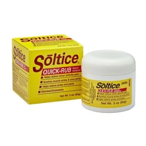 Soltice Quick Rub Topical Analgesic Arthritis Pain Soothing Relief Stainless 3oz - Picture 1 of 5